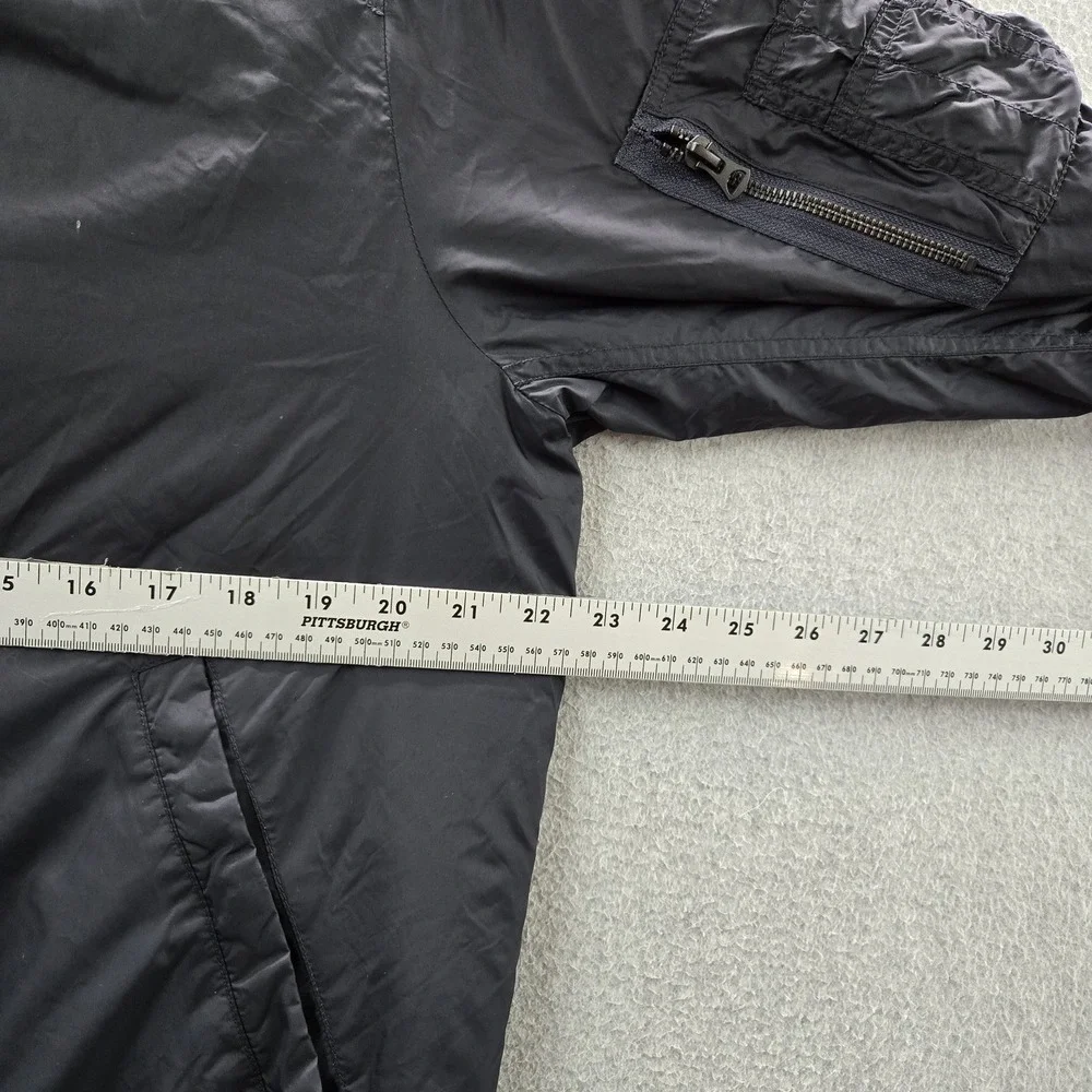 Uniqlo Men Jacket L Black Nylon Polyester MA1‎ Blouson Bomber Zipper Long Sleeve